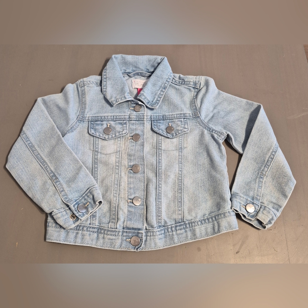 The Children's Place Light Blue Jean Baby Jacket